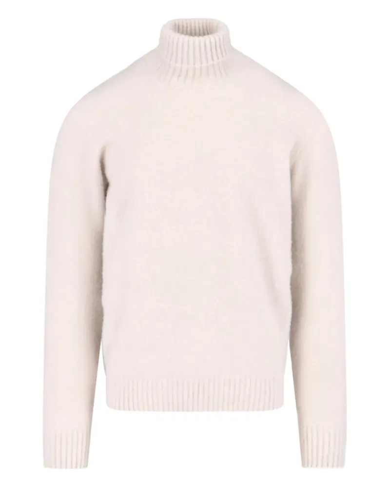 Drumohr  roll-neck cashmere sweater - Nude Nude