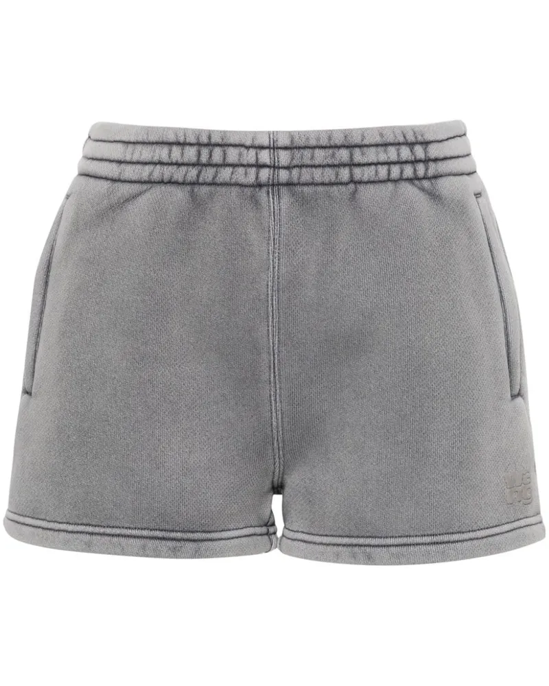 Alexander Wang Shorts mit Logo-Applikation Grau