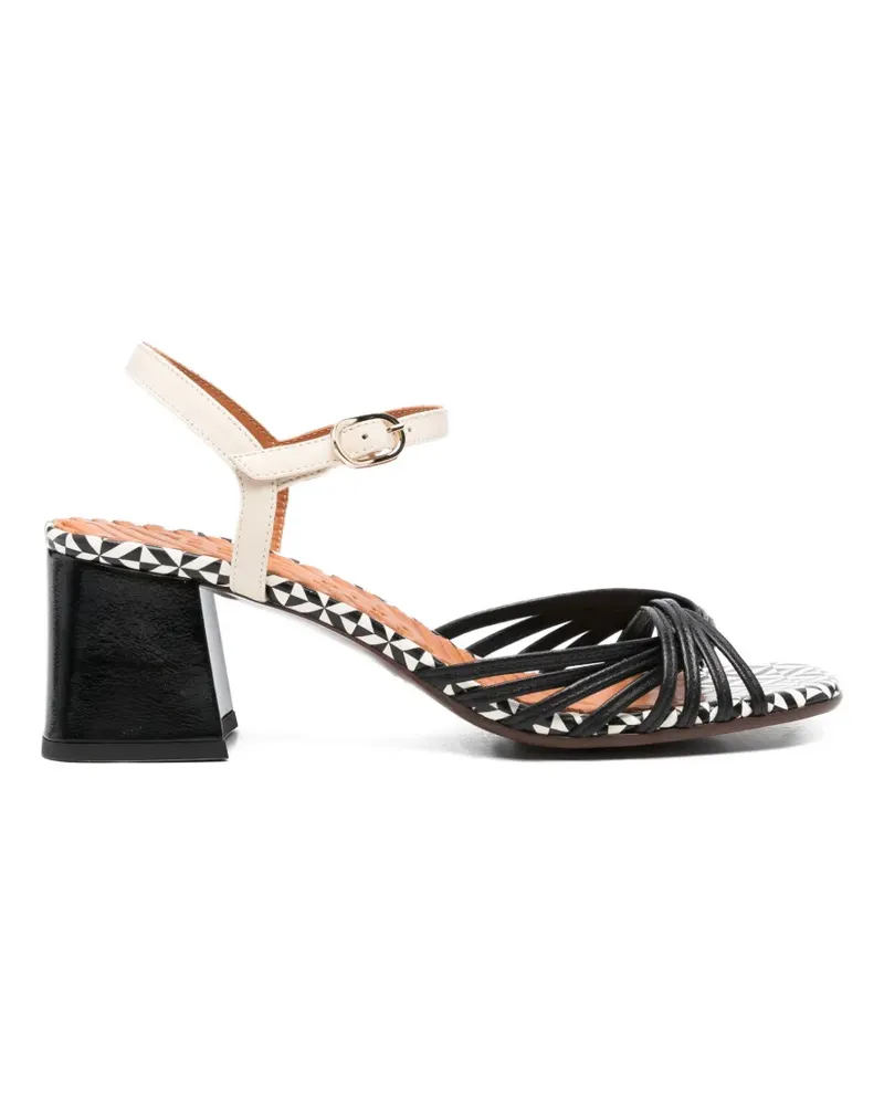 Chie Mihara Riemensandalen aus Leder - Schwarz Schwarz