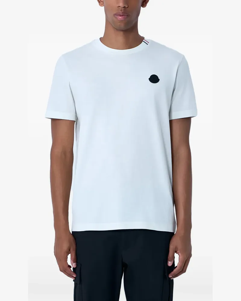 Moncler T-Shirt mit Logo - Blau Blau