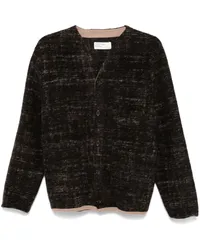 Universal Works Cardigan aus Marmor-Fleece Braun