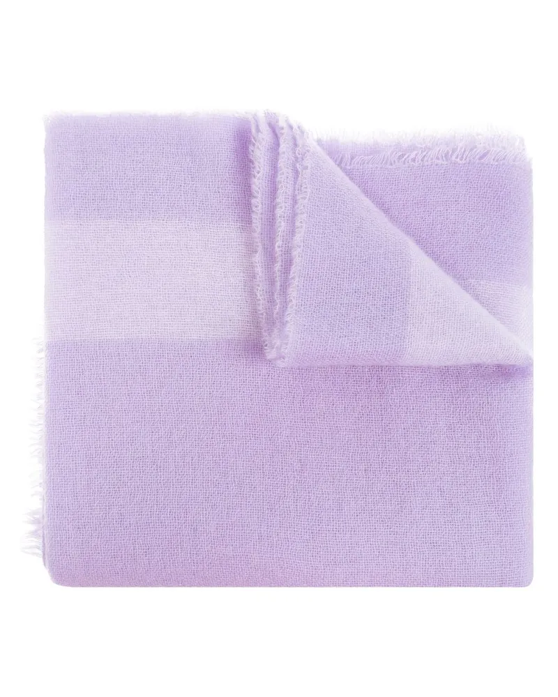 Moschino Schal aus Jacquard - Violett Violett