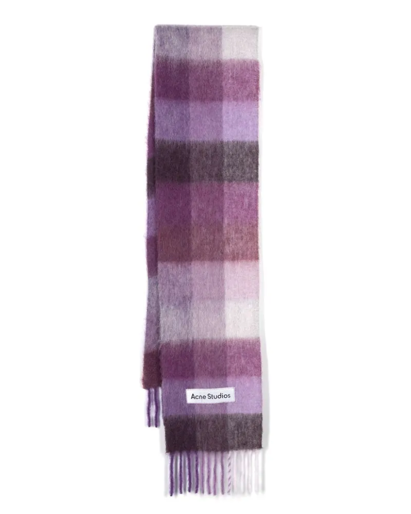 Acne Studios Karierter Schal - Violett Violett