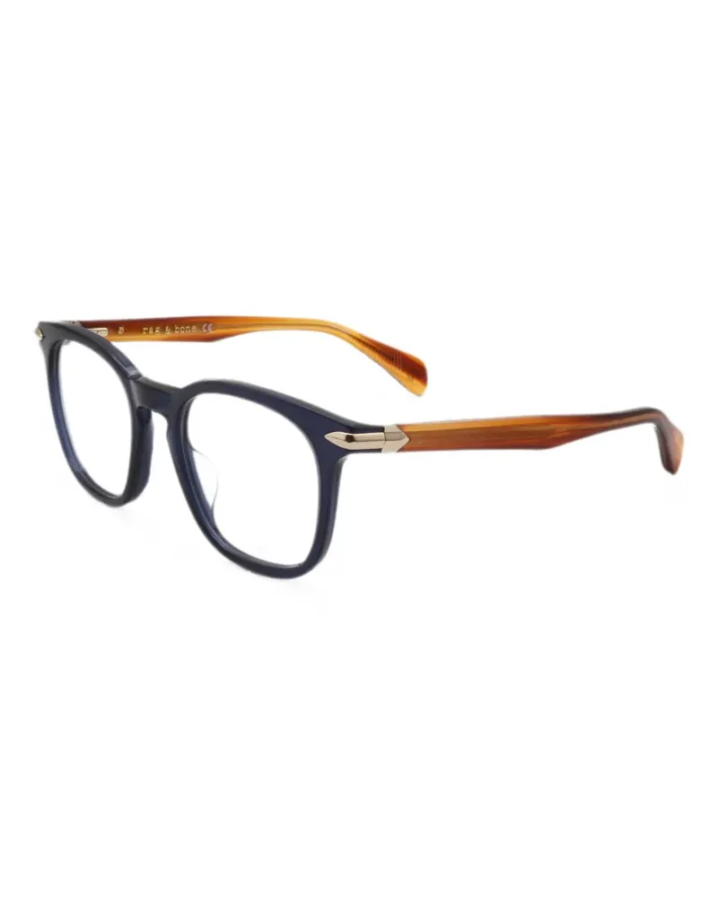 Rag & Bone Brille mit rundem Gestell - Blau Blau