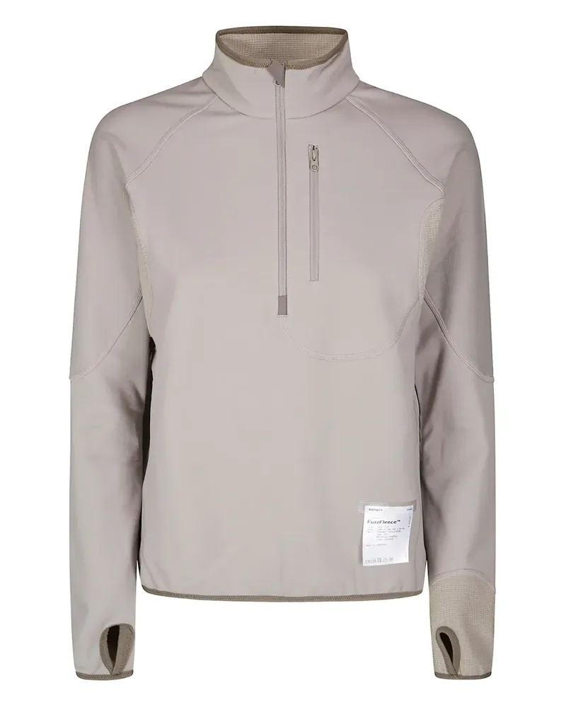Satisfy half-zip top - Nude Nude