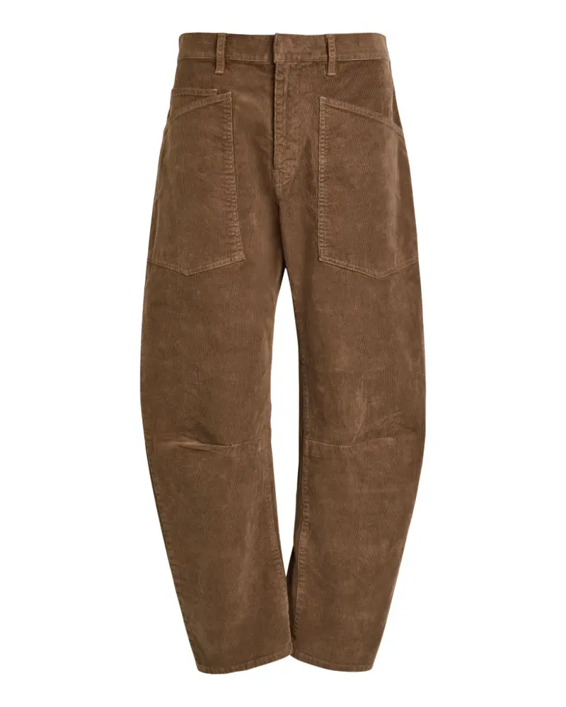 Nili Lotan Shon pocket corduroy trousers - Braun Braun