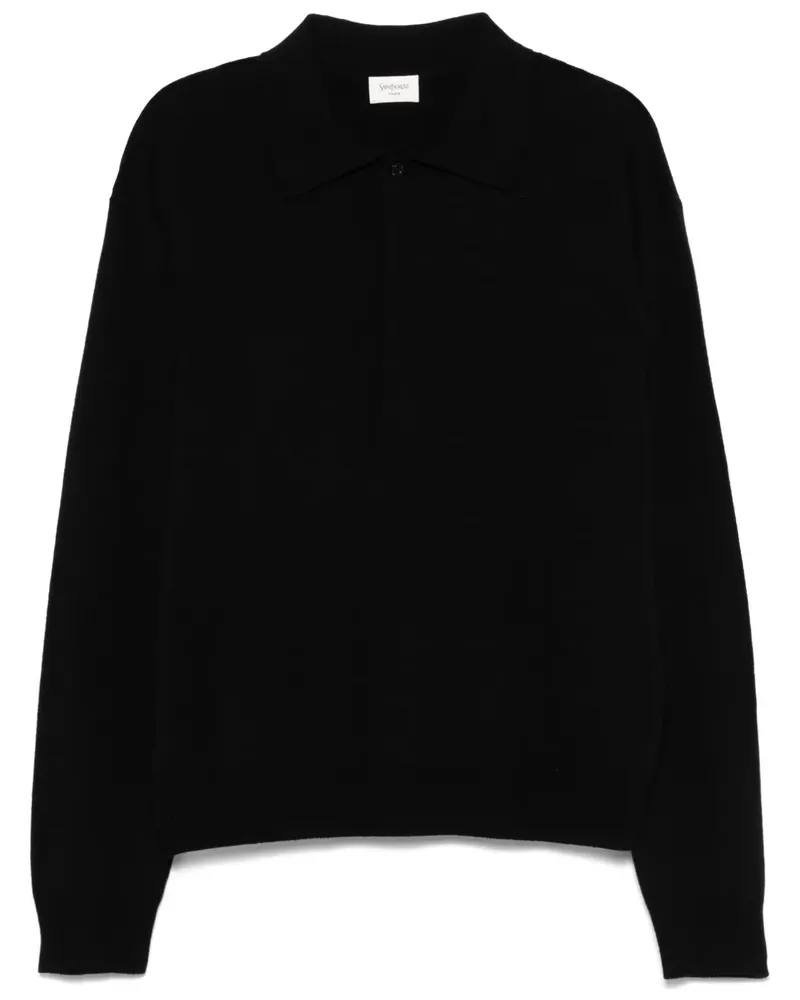Saint Laurent Klassisches Poloshirt - Schwarz Schwarz