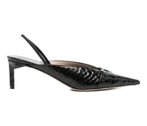 Pumps mit Slingback-Riemen - Schwarz