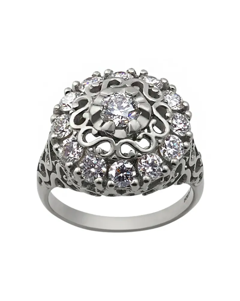 Dolce & Gabbana 18kt Weißgoldring mit Diamanten - Silber Silber