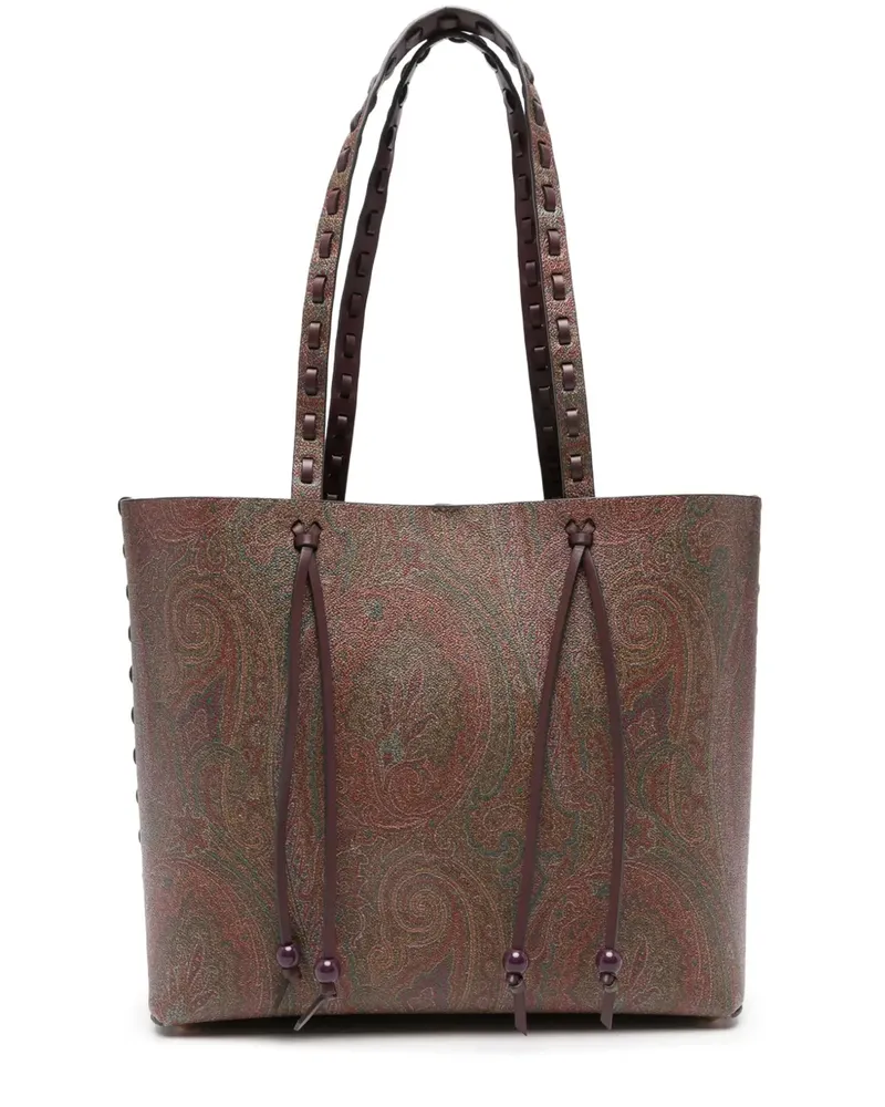 Etro Schultertasche mit Paisleymuster - Braun Braun