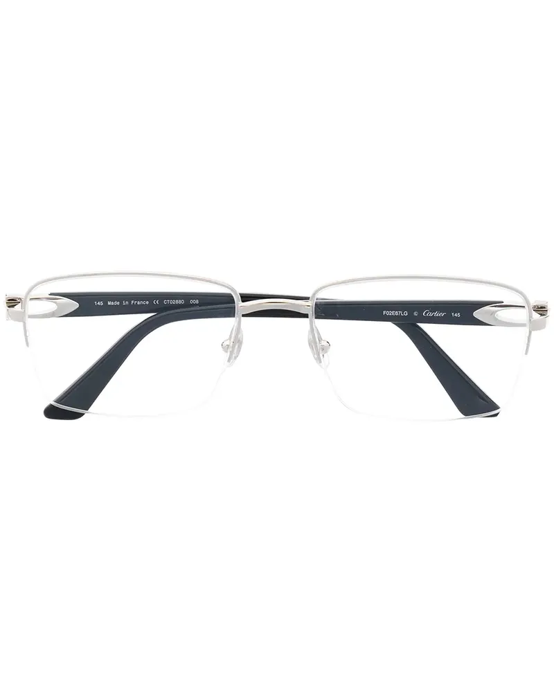 Cartier Eckige CT0288O Brille - Silber Silber