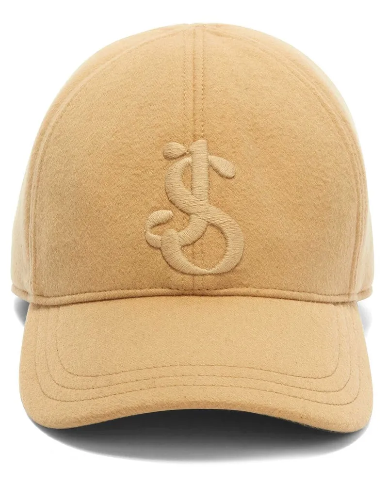 Jil Sander Baseballkappe mit Logo-Stickerei - Nude Nude