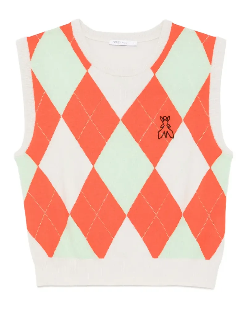 Patrizia Pepe Pullunder mit Argyle-Muster - Nude Nude