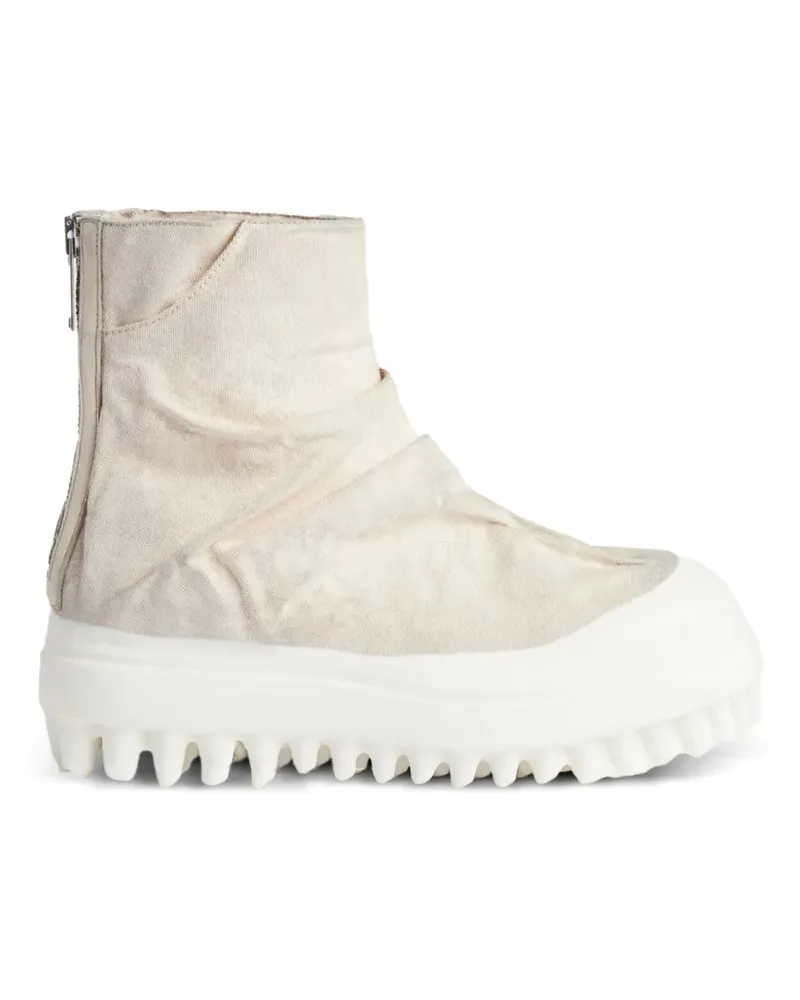 FourTwoFour on Fairfax Miner Marathon "White" Stiefel - Nude Nude