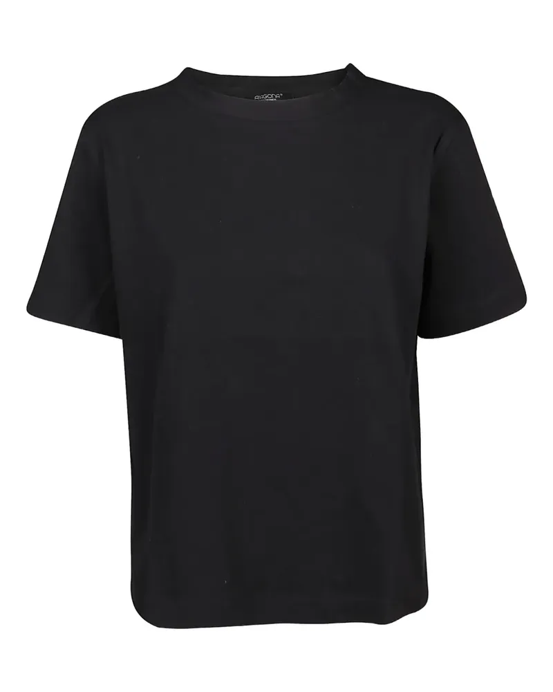 ARAGONA cotton crew-neck T-shirt - Schwarz Schwarz