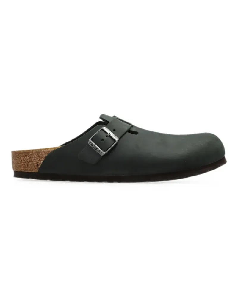 Birkenstock Boston Mules aus Leder - Grün Grün