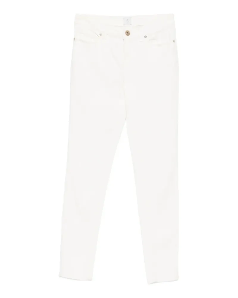 Eleventy belt-loop five-pocket jeans - Weiß Weiß