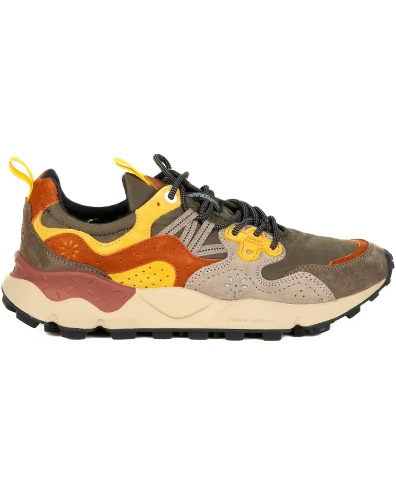 Flower MOUNTAIN panelled flower sneakers - Braun Braun