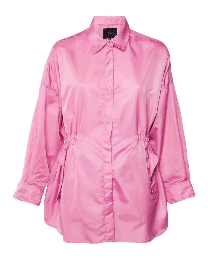 Maje oversized windbreaker shirt - Rosa Rosa