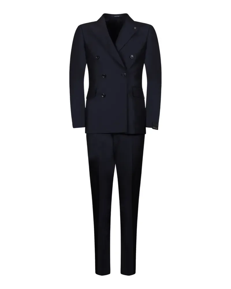 Tagliatore double-breasted wool suit - Blau Blau