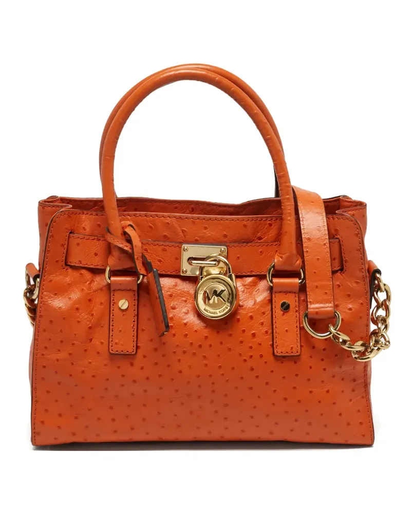 Michael Kors Hamilton Tote Bag mit Straußen-Effekt - Orange Orange