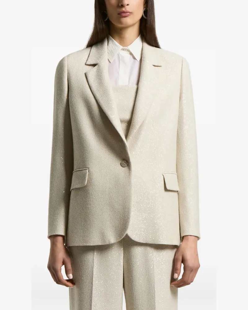 Peserico single-button blazer - Nude Nude