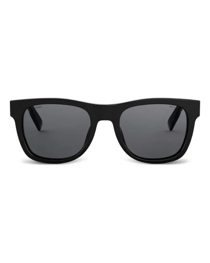 Bulgari Sonnenbrille mit eckigem Gestell - Schwarz Schwarz