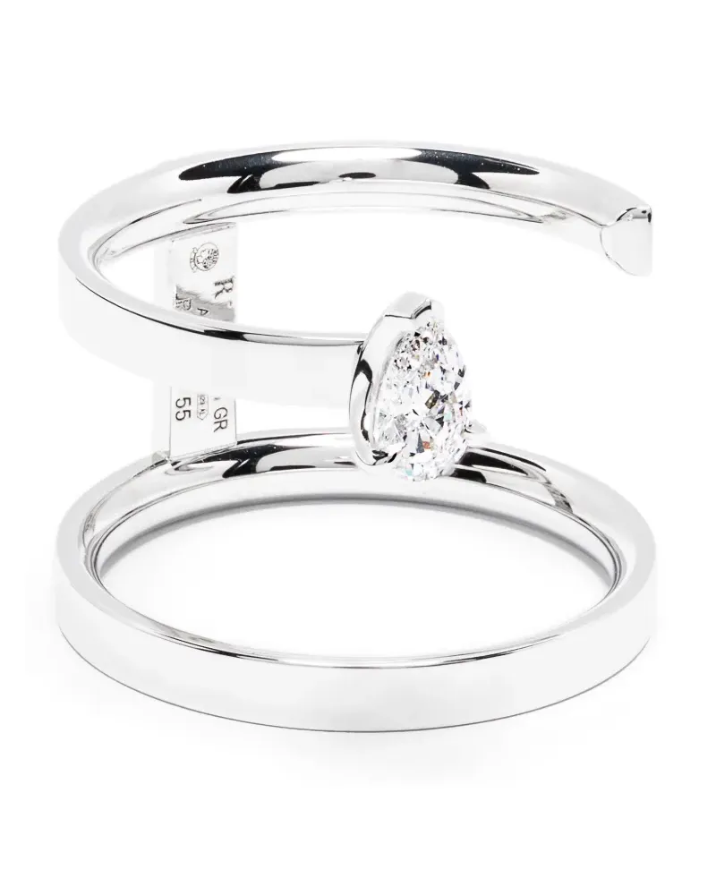Repossi 18kt Weißgoldring mit Diamanten - Silber Silber