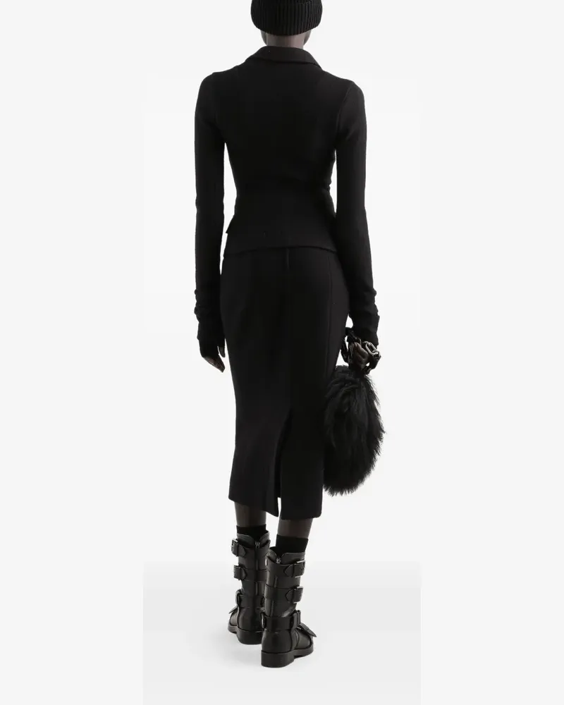 Dolce & Gabbana Klassischer Midirock - Schwarz Schwarz