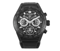 Ungetragener Carrera Calibre Heuer 02T Automatic Chronograph 45mm - Schwarz