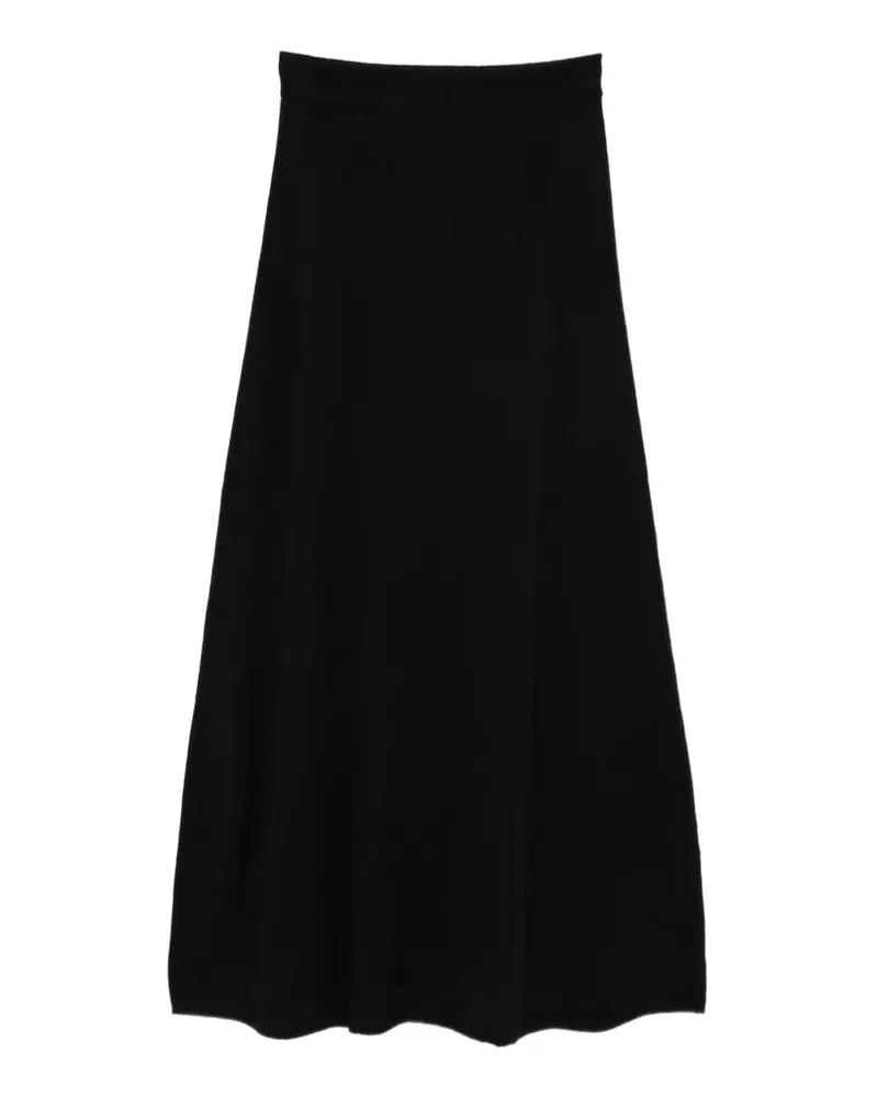 Lisa Yang A-line cashmere midi skirt - Schwarz Schwarz
