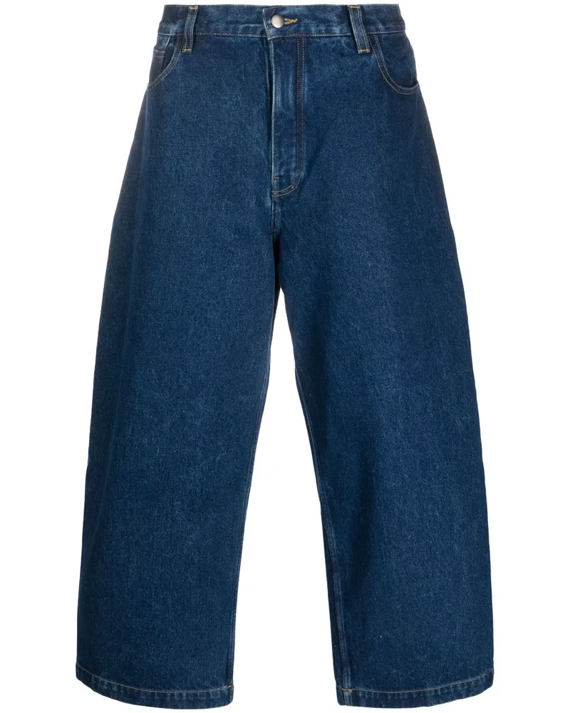 Studio Nicholson Weite Cropped-Jeans Blau