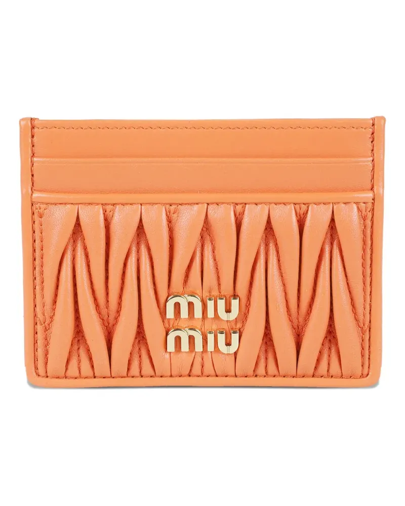 Miu Miu Matelassé-Kartenetui - Orange Orange