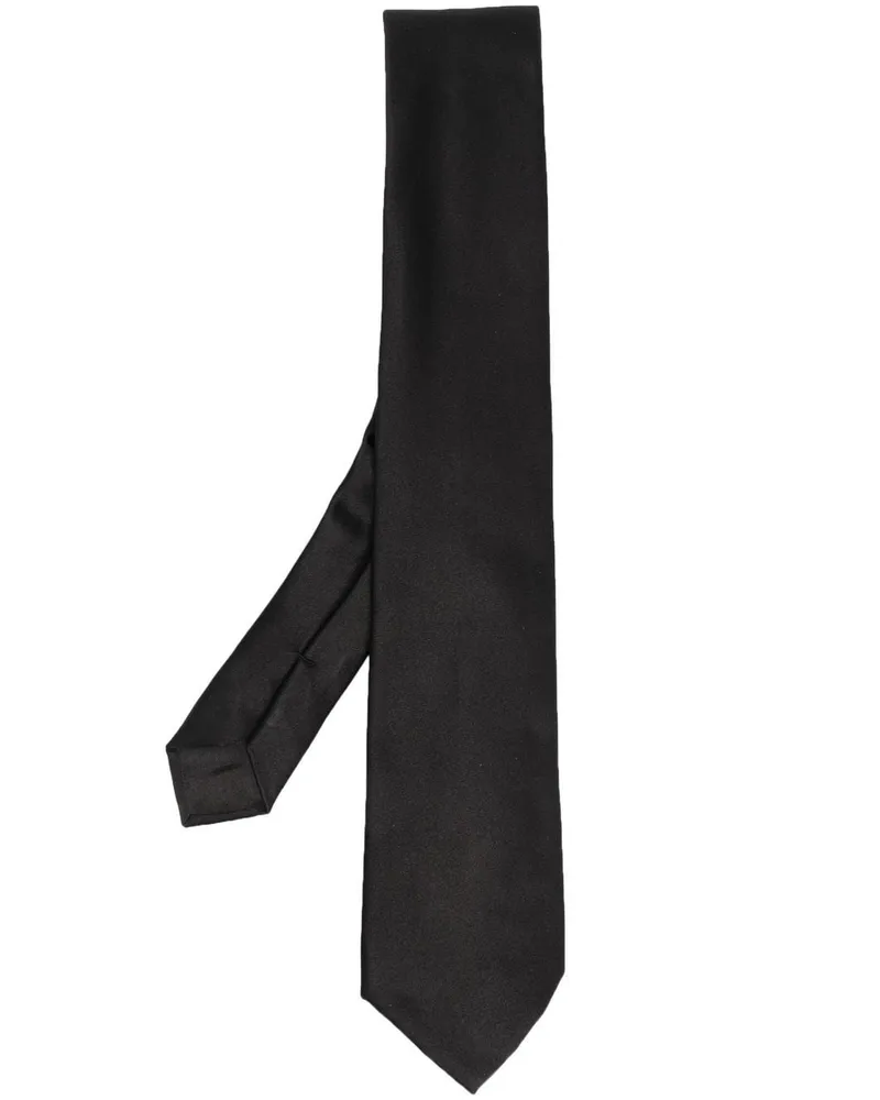 Giorgio Armani Krawatte aus Seide - Schwarz Schwarz
