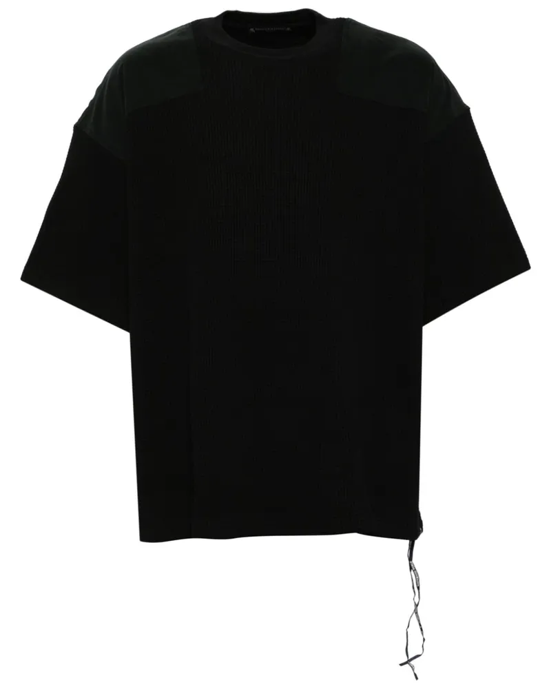 Mastermind World T-Shirt mit Waffelmuster - Schwarz Schwarz