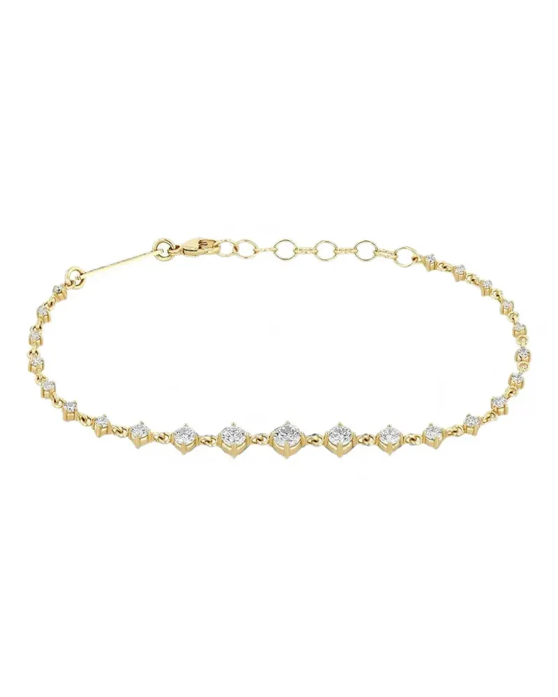 ZOË CHICCO Verziertes abgestuftes Tennisarmband mit Diamanten - Gold Gold