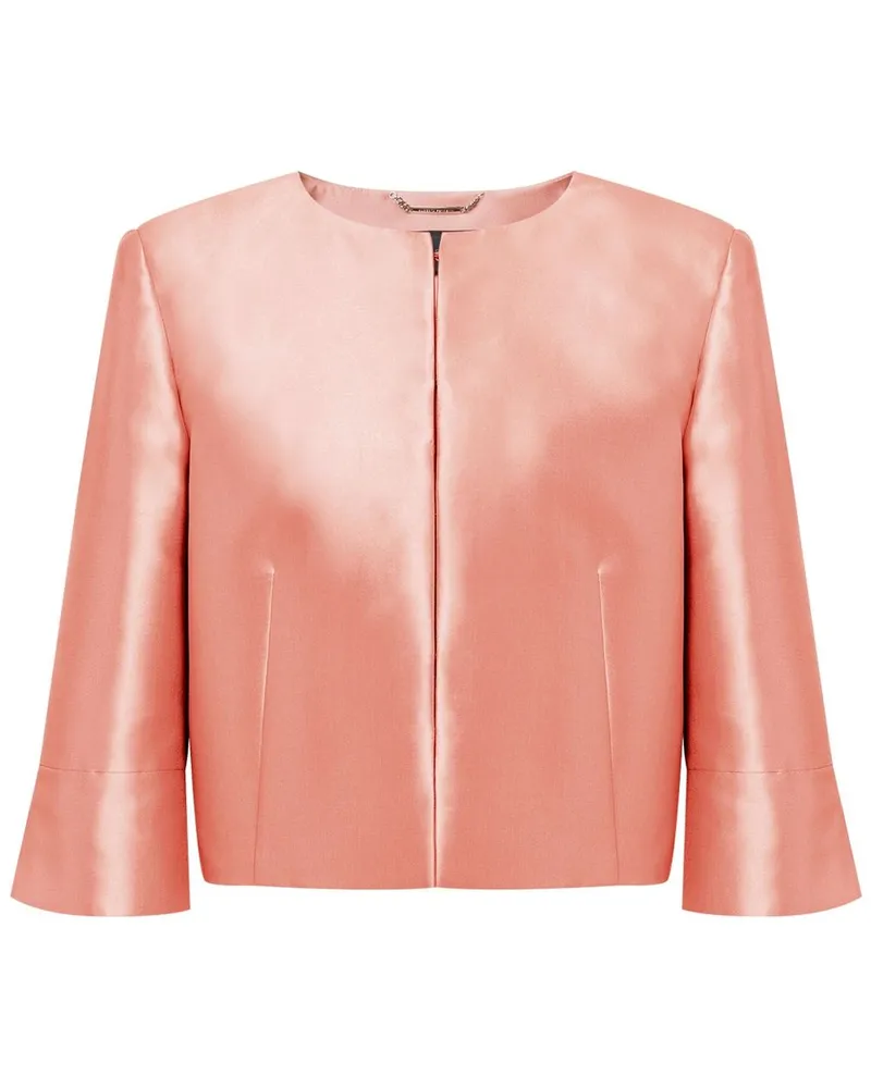 Alberta Ferretti Jacke in Satinoptik - Rosa Rosa