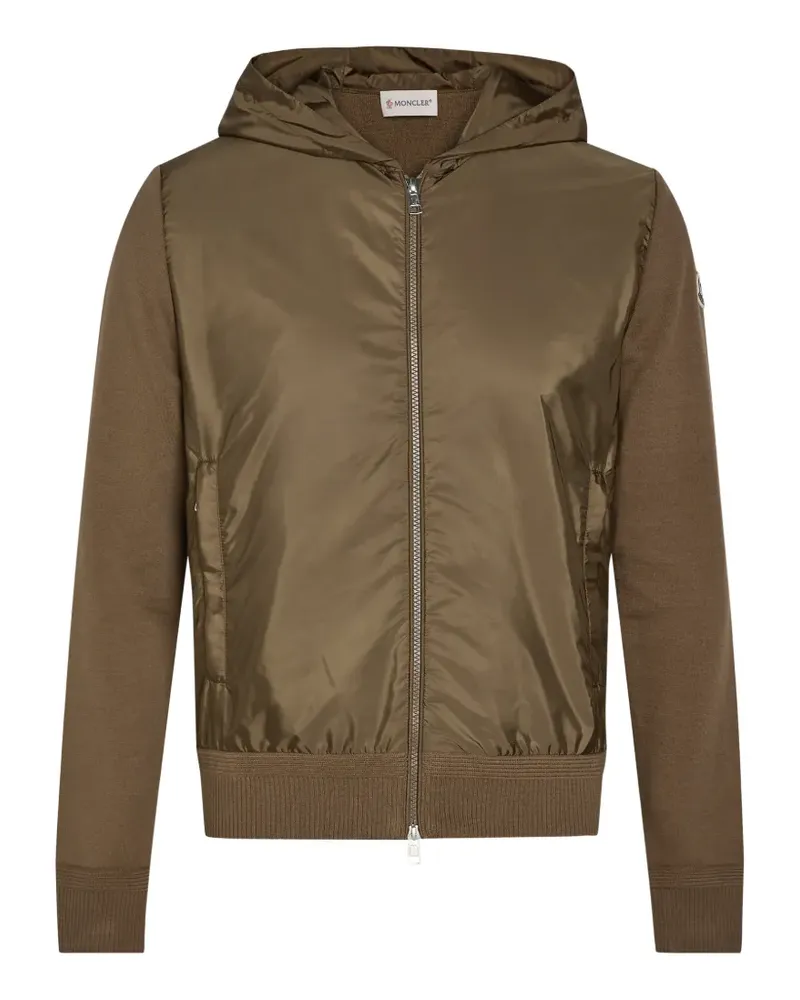 Moncler Hoodie mit Einsätzen - Grün Grün