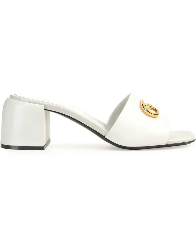 Sergio Rossi 55mm Surge leather mules - Weiß Weiß