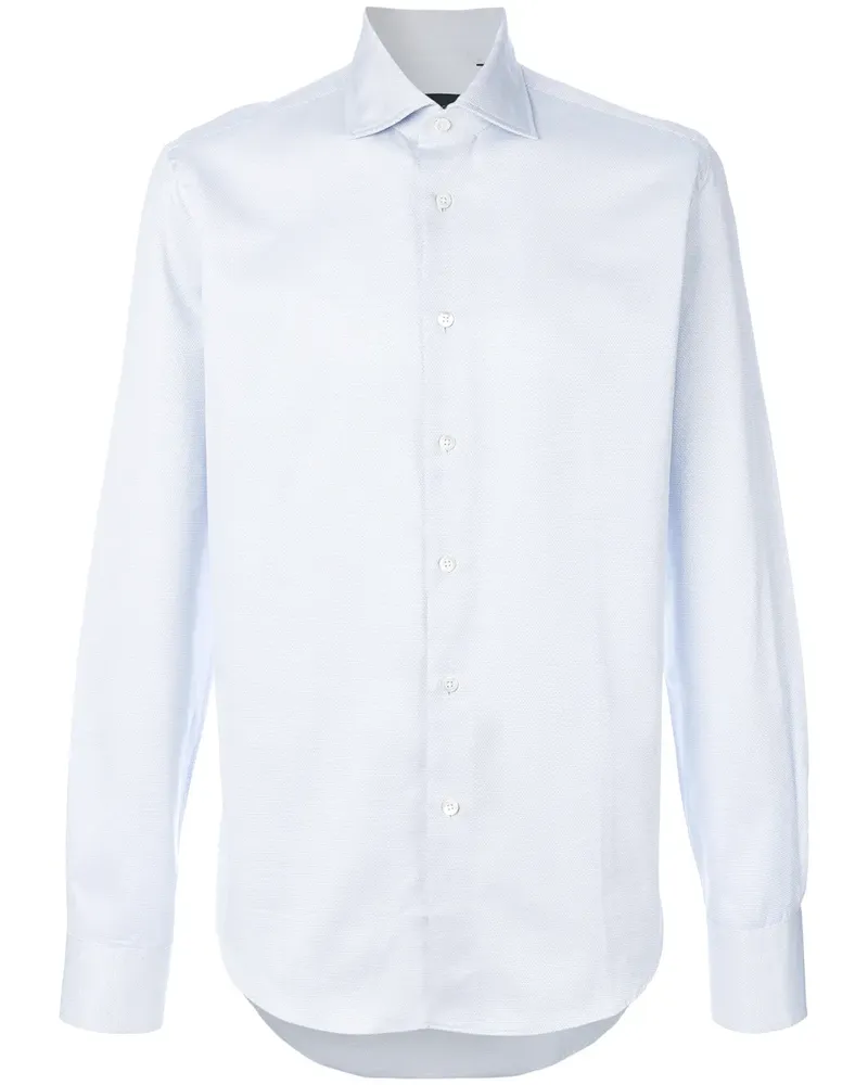 Dell'oglio Gepunktetes Hemd - Weiß Weiß