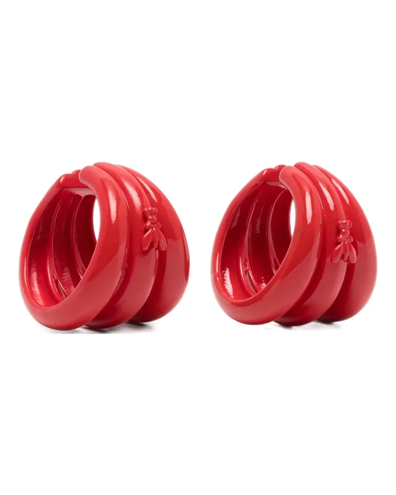 Patrizia Pepe coloured circle ear cuffs - Rot Rot