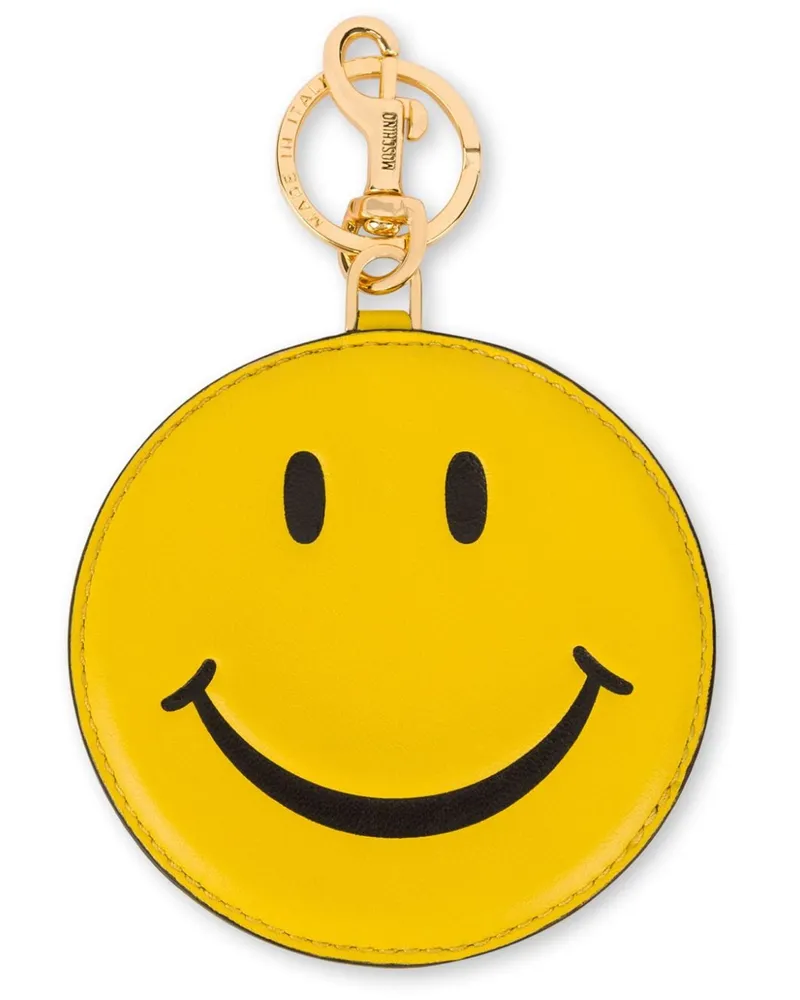 Moschino Schlüsselanhänger mit Smiley-Gesicht - Gelb Gelb