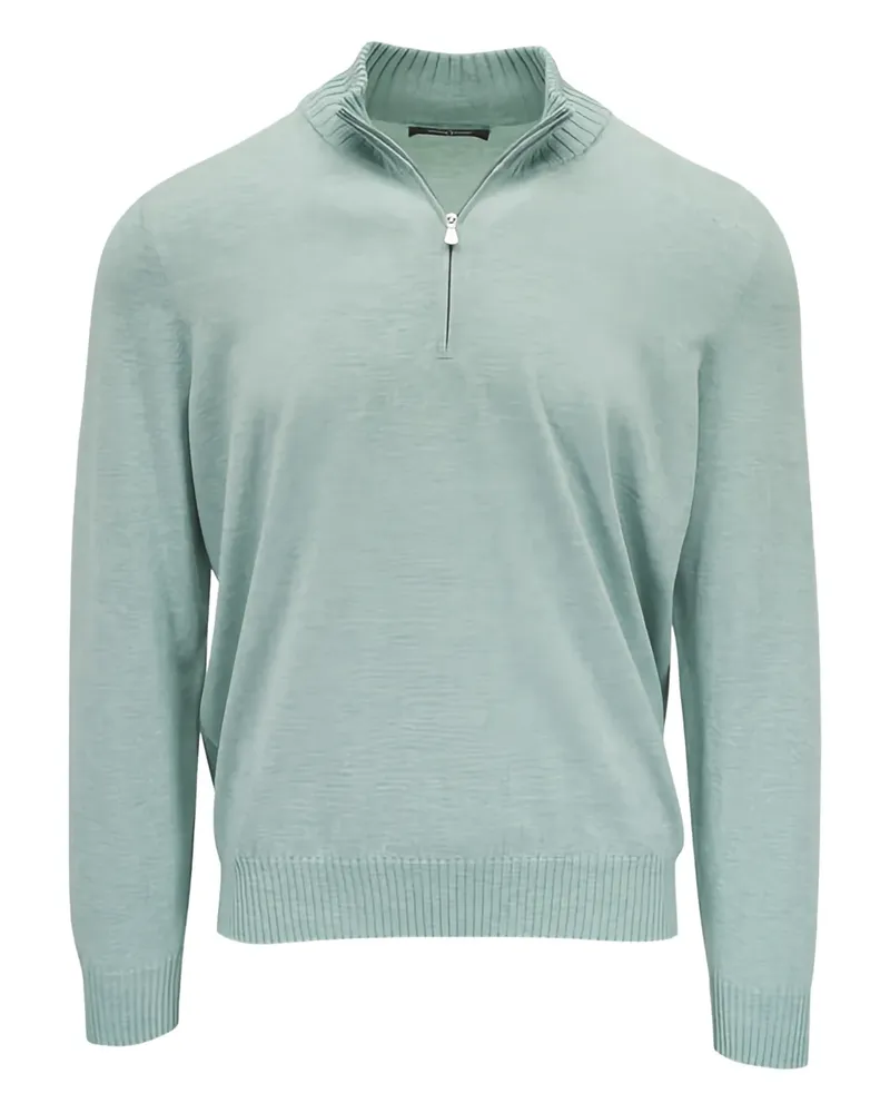 Gran Sasso quarter-zip sweater - Grün Grün