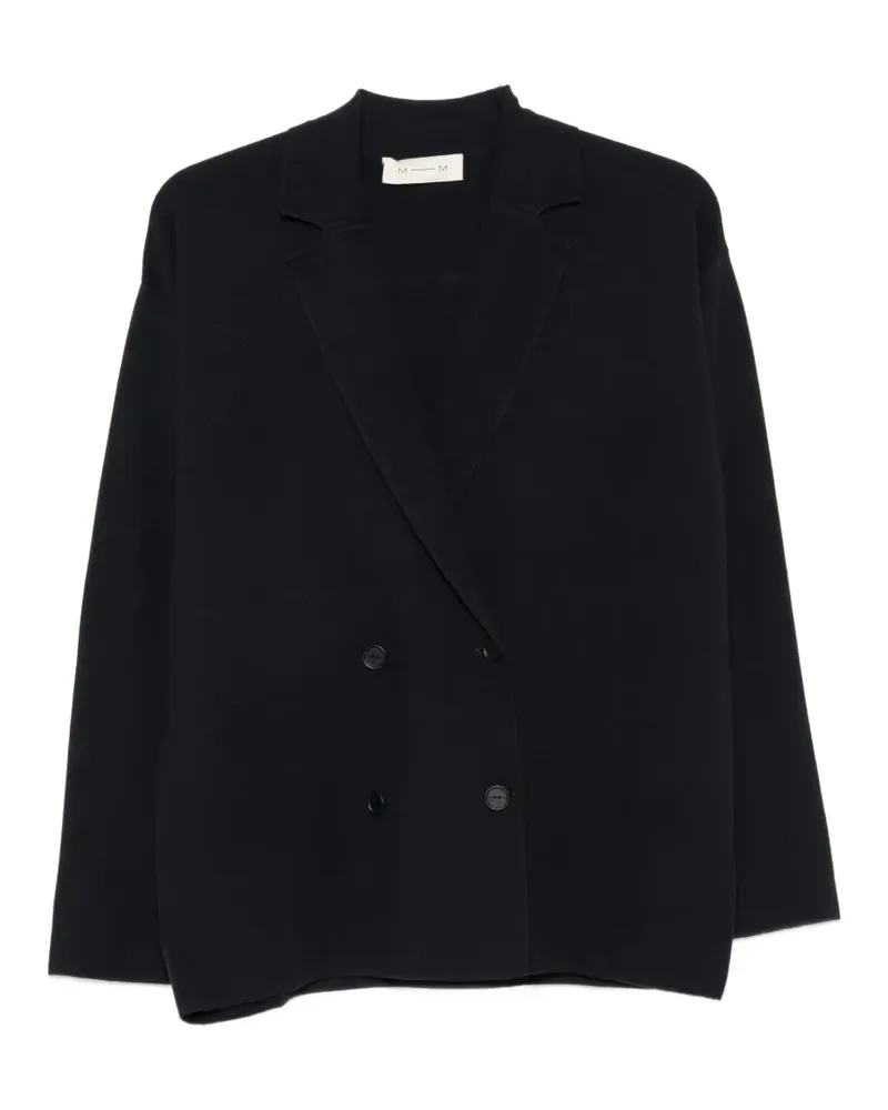 Max Mara Loncia double-breasted notched-lapel jacket - Blau Blau