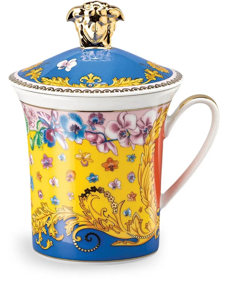 Versace x Rosenthal Primavera Tasse mit Deckel 9,8cm - Mehrfarbig Mehrfarbig
