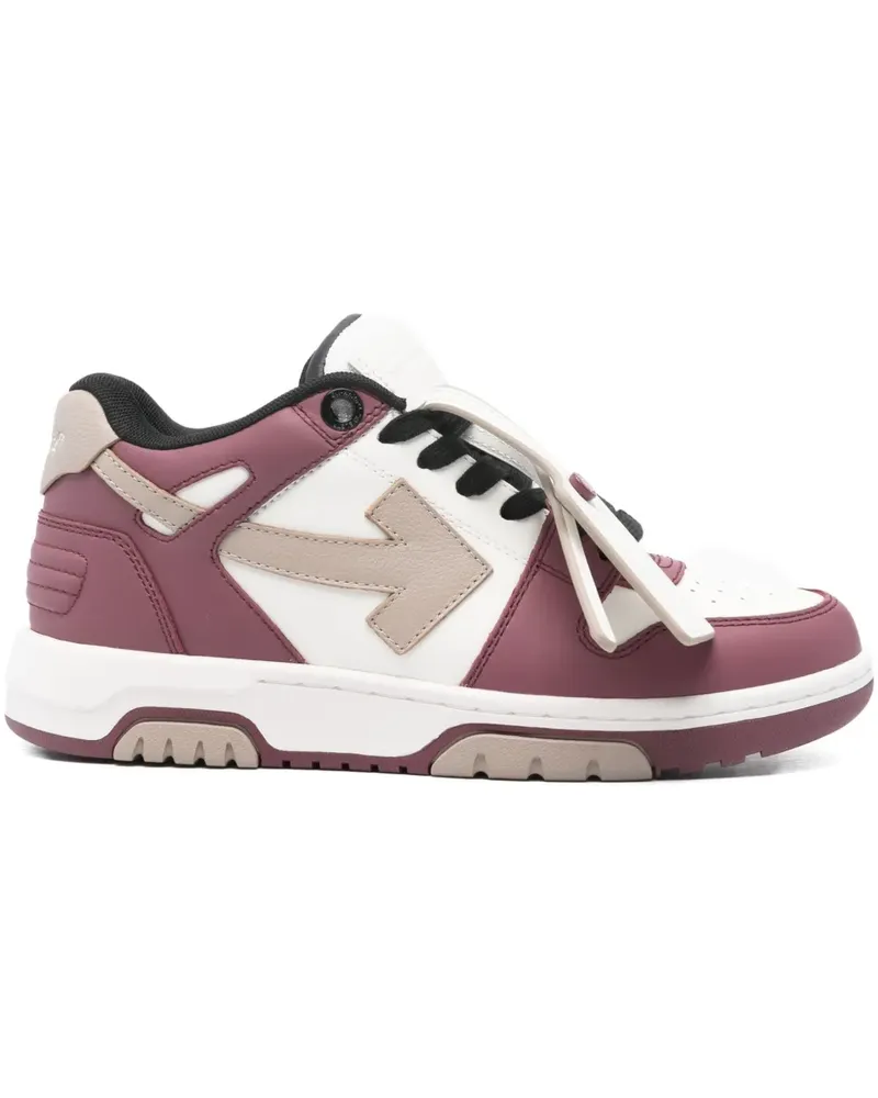 OFF-WHITE Out Of Office leather sneakers - Rot Rot