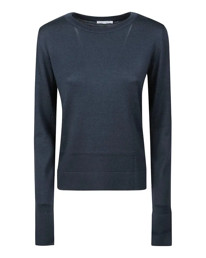 Patrizia Pepe fine-knit wool sweater - Blau Blau