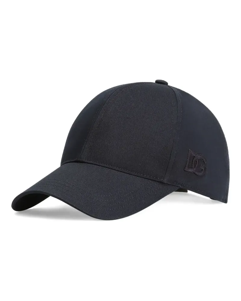 Dolce & Gabbana Baseballkappe mit Logo-Stickerei - Blau Blau