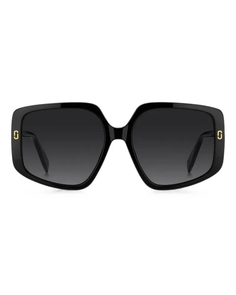 Marc Jacobs Sonnenbrille mit eckigem Gestell - Schwarz Schwarz