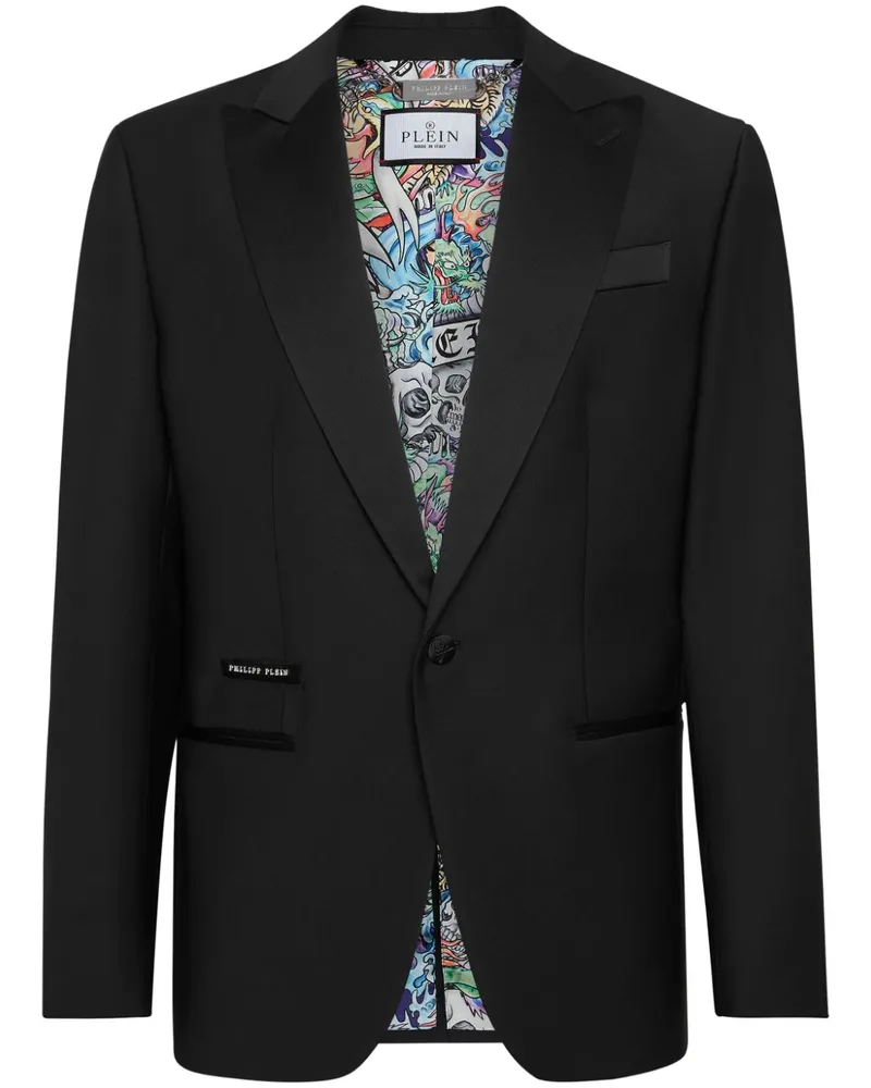 Philipp Plein Sakko mit Perlen - Schwarz Schwarz